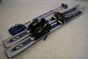 /は129.スキー板 Nishizawa ジュニア 子供用 S-90 SL45 ストック ウインタースポーツ