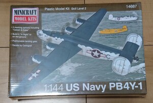 ミニクラフト モデルキット 1/144 アメリカ海軍 PB4Y-1 14687 プラモデル プラモ 未開封