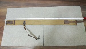 日本陸軍　略刀帯　革柔軟　サイズ大　帝国陸軍　軍刀