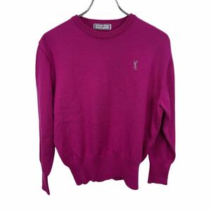 Vintage Yves Saint Laurent Vintage Yves Saint-Laurent lady's pink long sleeve knitted sweater 