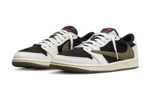 Nike ナイキ Travis Scott x Air Jordan 1 Low OG WMNS Olive トラビス スコット 26.5cm US8.5 US9.5 新品 未使用 正規品 Aj1 レア ロー 