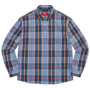 Supreme シュプリーム Pullover Plaid Flannel Shirt 2023ss S サイズ 青 Blue 新品 正規品 未使用 シャツ フランネル チェック Small 