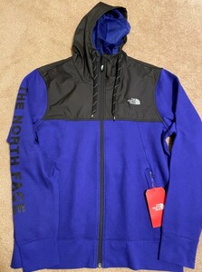 The North Face ノースフェイス US M サイズ 新品 正規品 Train N logo Overray JKT Fleece フリース 青 Blue ジャケット Jacket