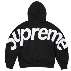 Supreme シュプリーム Big Logo Jacquard Hooded Sweatshirt 2023fw L サイズ Black 黒 ブラック 新品 正規品 Box Logo パーカー フーディ