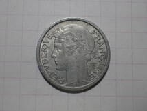 フランス共和国 1フラン(1 FRF)アルミニュウム貨(light type) 1958年 解説付き 115_画像3