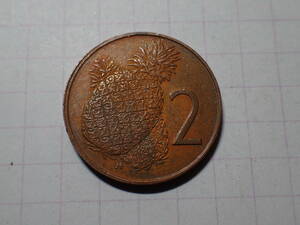 クック諸島(ニュージーランドとの旧自由連合) 2セント (0.02 NZD)銅貨 1973年 解説付き 111