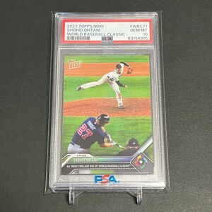 【PSA10】PSA専用袋入!大谷翔平VSマイクトラウト　WBC優勝奪三振シーン　Topps now #WBC-71