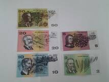 オーストラリア　紙幣　50ドル　20ドル　10ドル　5ドル　2ドル_画像2