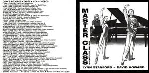 ☆バレエレッスン／LYNN STANFORD & DAVID HOWARD/MUSIC FOR BALLET CLASS MASTER CLASS/BODARC PRODUCTIONS BOD 9748☆