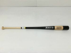 K18-788-1204-115【中古】ZETT(ゼット) 硬式・軟式用 木製バット ノックバット「BKT148」ブラック サイズ：93cm/重量：600g平均