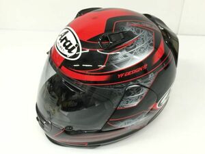 K12-130-117【中古】Arai(アライ) T8133 バイクヘルメット フルフェイス 2013年製 本体のみ 61-62cm SG/PSCマーク有 現状品 ※キズ汚れ有り