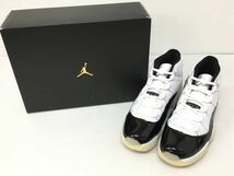 K12-140-149【未使用】Nike Air Jordan 11 Retro ナイキ エアジョーダン11 レトロ Gratitude CT8012-170 WHITE/METALLIC GOLD-BLACK 30cm_画像1