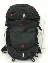 K12-074-142【中古】MAMMUT マムート Lithium Zip 24L BLACK 2510-03450-0001-1224 バックパック リュックサック レインカバー付 ※汚れ有_画像1