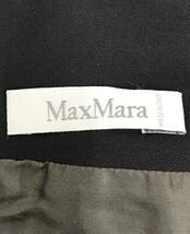 ITALY製 Max Mara ノーカラー デザイン ジャケット 長袖 黒 C-TK-1283 マックスマーラ SIZE：38■1201L②_画像3