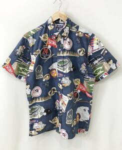 Reyn Spooner × MLB ニューヨーク・ヤンキース アロハシャツ Themed Button Up Hawaiian Aloha Shirt レインスプーナー 希少 レア■1206P