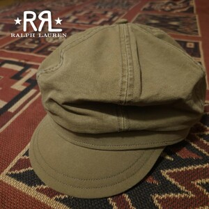 【激渋】 RRL Duck Engineer Casquette 【L】 ダック エンジニア キャスケット レザー 牛革 帽子 キャップ ヴィンテージ Ralph Lauren