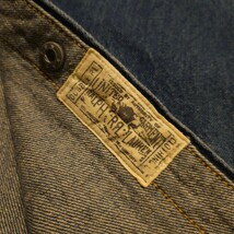 【名作】 RRL Distressed Denim Western Shirt 【M】 ディストレスト デニム ウエスタン シャツ シルバーコンチョ 肉厚 藍染 Ralph Lauren_画像6