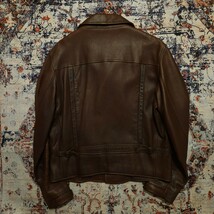 【希少】 Polo Ralph Lauren Deerskin Motorcycle Jacket 【L】 ディアスキン モーターサイクル ジャケット 鹿革 レザー ライダース RRL_画像7