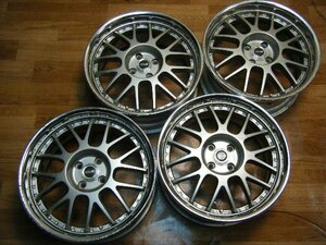 IB-072 スピードスター SSR MS1-R Bタイプ 17×7.5J 4H-100 +30 (4本) 深リム 送料は全国一律6600円 離島を除く