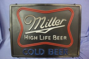 Miller beer　ミラービール 電光看板　サイン インテリア　製造年不明　レトロ　※ジャンク / スマイルサンタ　塩尻北インター店