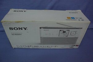 ★j☆☆未使用♪SONY ポータブルラジオレコーダー　ICZ-R250TV 箱ダメージあり