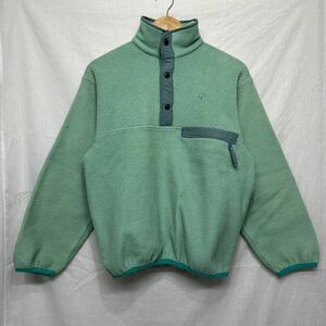 Jack Wolfskin Jack Wolfskin fleece jacket pull over snap-button S half Vintage green series green b18560