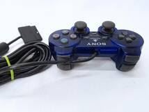 PS2　コントローラー２台 ミッドナイトブルー スケルトン　デュアルショック２ SCPH-10010　動作確認済_画像3