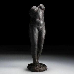 X184. 彫刻美術 ブロンズ像 裸婦像 高さ38cm / 金工美術銅像置物オブジェ