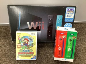 【現状品】Wii　本体ソフト、本体、ソフト、コントローラーまとめて　通電確認済み　Wiiリモコンプラスセット　マリオ　ルイージ