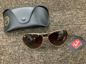 【美品】RayBan Ray-Ban レイバン サングラス ORB3386 001/13 ティアドロップ　ミラリジャパン　イタリア製