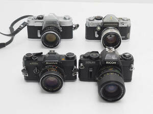 ★訳あり大特価★ MF ボディ&レンズ 4セット MAMIYA RICOH MINOLTA PETRI #TA2313