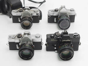 ★訳あり大特価★ ミノルタ MINOLTA MF ボディ＆単焦点レンズ4台セット #TA2498