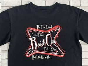 ＵＳＥＤ　フラットヘッド　THE FLAT HEAD　長袖Ｔシャツ　ロンＴ　サイズ４０　日本製　Beach Club The Flat Head Rockabilly Night