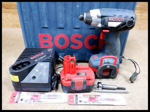 ボッシュ BOSCH 充電式 インパクトドライバ GDR14.4V-LI 14.4Vバッテリ2個・充電器 コードレスインパクトドライバー