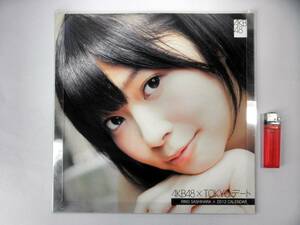 AKB48[2012 TOKYOte-to календарь Sashihara Rino ] clear держатель ввод /30×30cm/ фотоальбом / постер / идол группа / звезда 