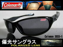 偏光サングラス Coleman コールマン アウトドア ８カーブ 風の巻き込み防止 サングラス Co3033-1_画像1