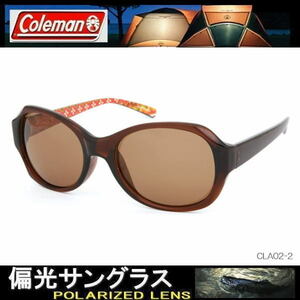  lady's Coleman Coleman polarized light sunglasses Brown Drive fes wave pattern stylish CLA02-2