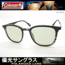 偏光サングラス Coleman コールマン ボストン 丸メガネ サングラス CLT02-3._画像1