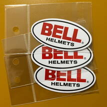 【3枚セット・即決！】Racing Sticker BELL HELMETS ヘルメット ベル ステッカー シール デカール No2._画像1