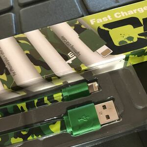 LIGHTNING USB CABLE ライトニングUSBケーブル アーミープリンティング　1m 迷彩柄ライトニングケーブル