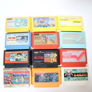 任天堂 Nintendo ファミコン ゲーム カセット ( ドラゴンバスター・忍者龍剣伝・ドンキーコング 他 ) 12本セット 動作確認済み