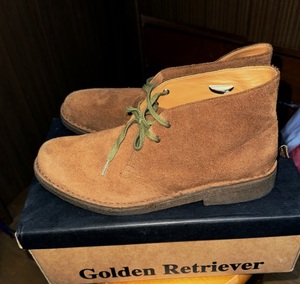 Golden Retriever ゴールデンレトリバー BEIGE SUEDE ベージュスエード メンズデザートブーツ メンズカジュアル シューズ