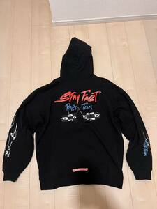 希少 極美品 クロムハーツ×MATTY BOY Stay Fast Hoodie ×マッティボーイ ステイファーストプルオーバーフーディ パーカー ブラック