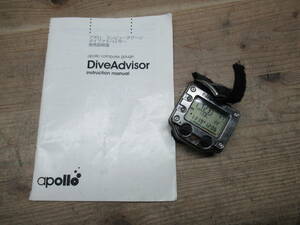 動作未確認 apollo アポロ Dive Advisor ダイブアドバイザー ダイブコンピューター ダイコン ダイビング 時計 ウォッチ 管理5CH1206H-53