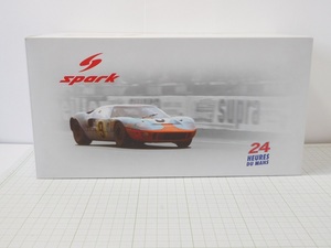 ◎スパーク1/18　フォード　GT40　No.9 1968. ルマン優勝モデル（難あり）