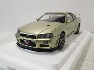 ◎Aa1/18　日産 スカイライン GT-R (R34) VスペックⅡ ニュル ミレニアムジェイド②