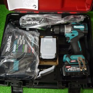 ★未使用 makita【マキタ DF001GRDX 40Vmax 充電式ドライバドリル グリップ付き, BL4025 バッテリー2個,DC40RA 急速充電器付き】231118