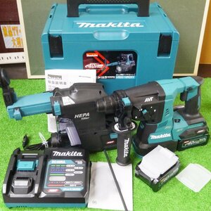 未使用品・保管品 makita マキタ HR001GRDXV 28mm充電式ハンマドリル 集じんシステム DX12 バッテリ BL4025 2個 充電器 DC40RA 他 231201