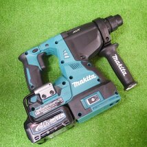 未使用品・保管品 makita マキタ HR001GRDXV 28mm充電式ハンマドリル 集じんシステム DX12 バッテリ BL4025 2個 充電器 DC40RA 他 231201_画像3