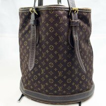 USED品 Louis Vuitton ルイヴィトン M95226 バケットPM モノグラム ミニラン バケツ FL0096 ブラウン系 ショルダーバッグ 付属ポーチあり_画像3